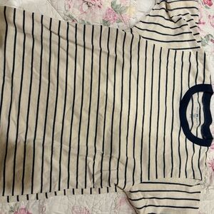 Brandy Melville Navy Striped Kids Tee